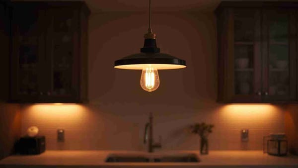 Pendant Light Over Kitchen Sink Distance From Wall?